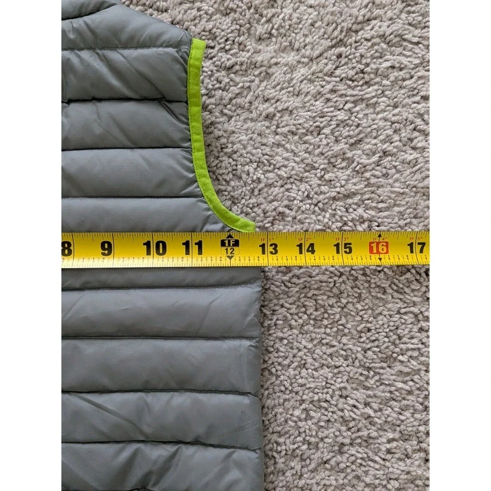 Patagonia Puffer Vest Boys 3T Gray Green Insulated Lightweight Duckdown